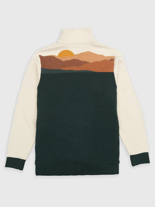 Mountain Sunset Organic Quarter Zip