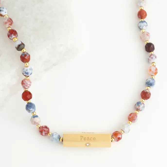 Hope, Peace, Love, and Joy Necklace