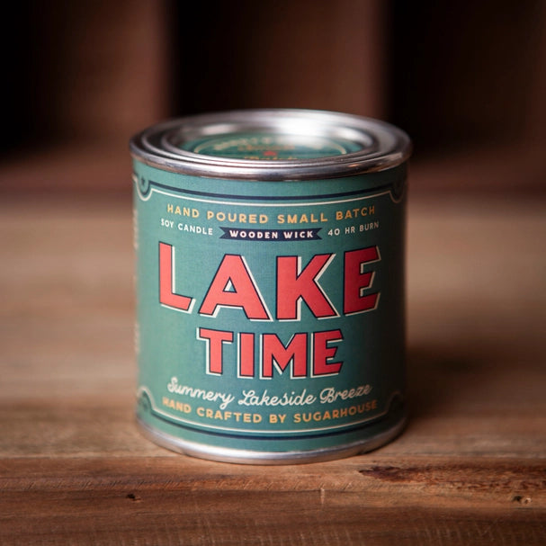 Wholesale Lake Time Soy Candle with Wooden Wick