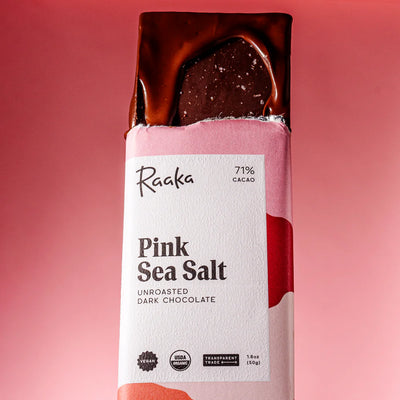 71% Pink Sea Salt Chocolate Bar