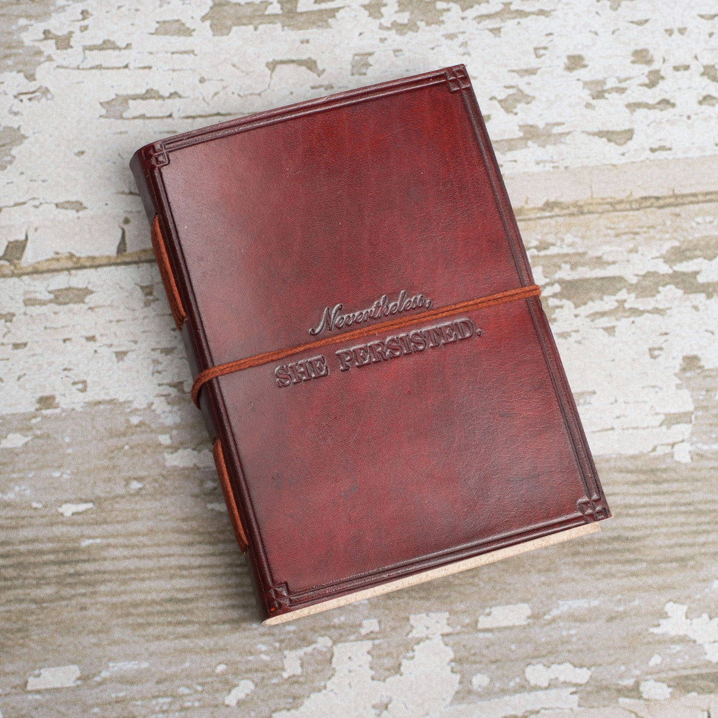 "She Persisted" Handmade Leather Journal - The Lake and Company