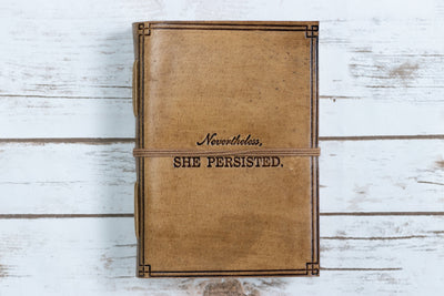 "She Persisted" Handmade Leather Journal - The Lake and Company